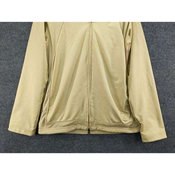 Nike Drifit Full Zip Hoodie Jacket Size Small Tan Gold Embroidered Swoosh - Picture 6 of 14